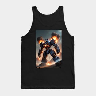 German Shepard Robot Tank Top